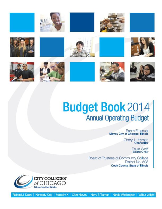 City Colleges FY2014 Approved Budget Book