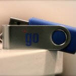 Smart Chicago *go logo on a jump drive