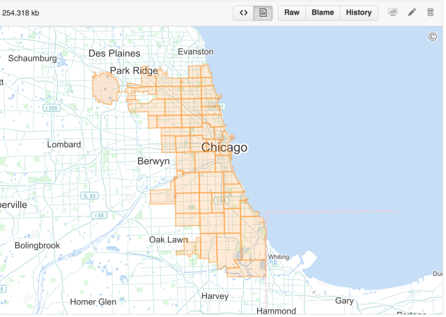 Chicago zip code geojson