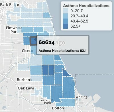 Chicago Health Atlas: 2011 asthma hospitalizations per 10,000