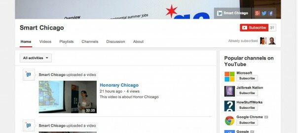 Smart Chicago YouTube Page