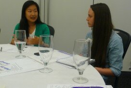 Adalina Huo and Lauren Johnson