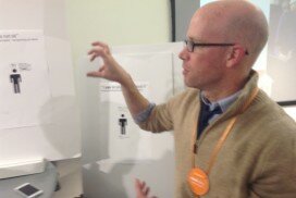 At BarnRaise 2015, Mark King collaborates with the Thresholds mental-health agency on outreach to teens.