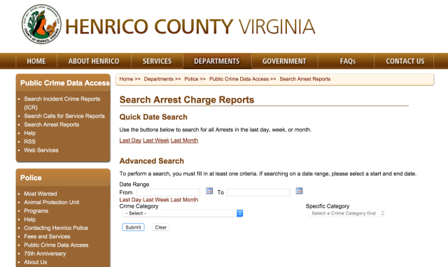 Crime & Punishment in Chicago: Henrico County, VA